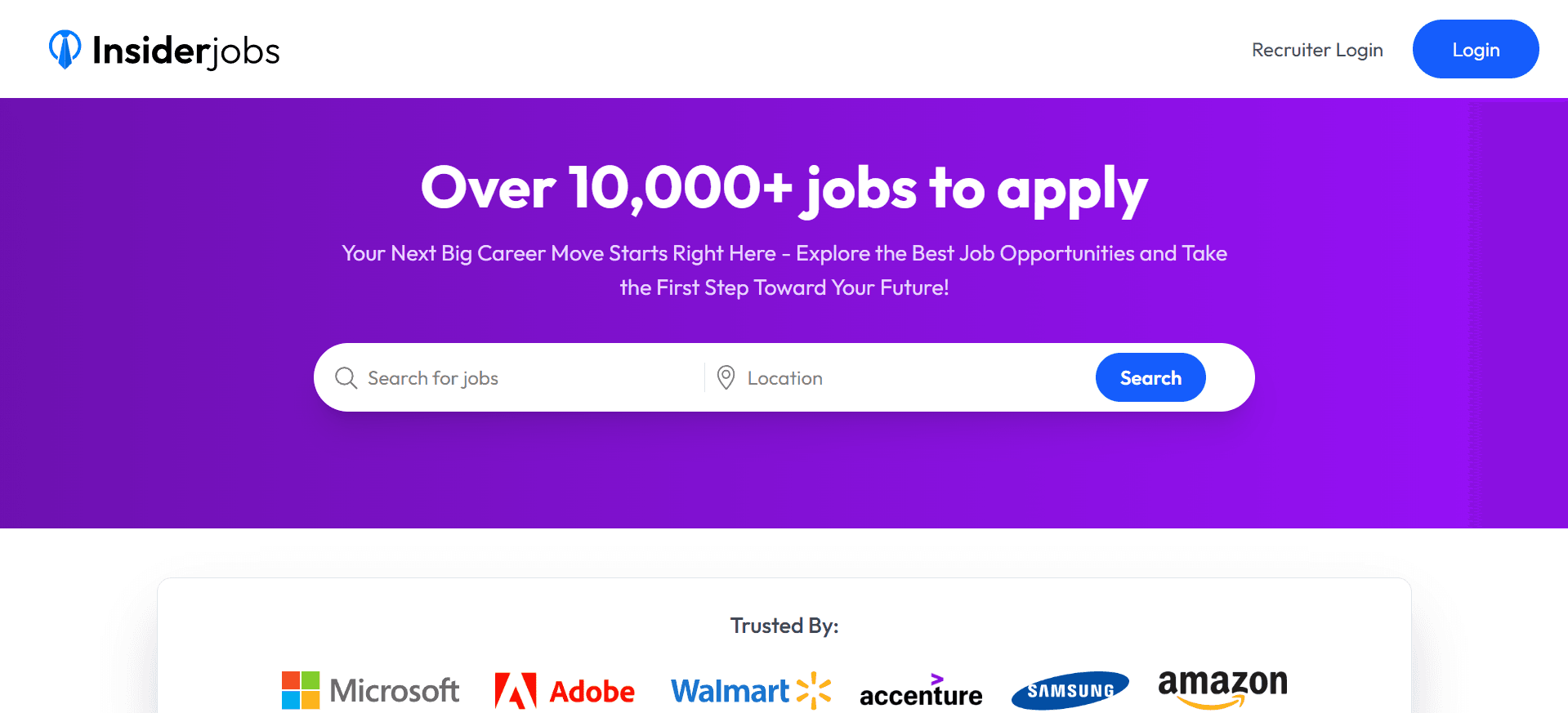 JobInsider – MERN Stack Job Portal project screenshot